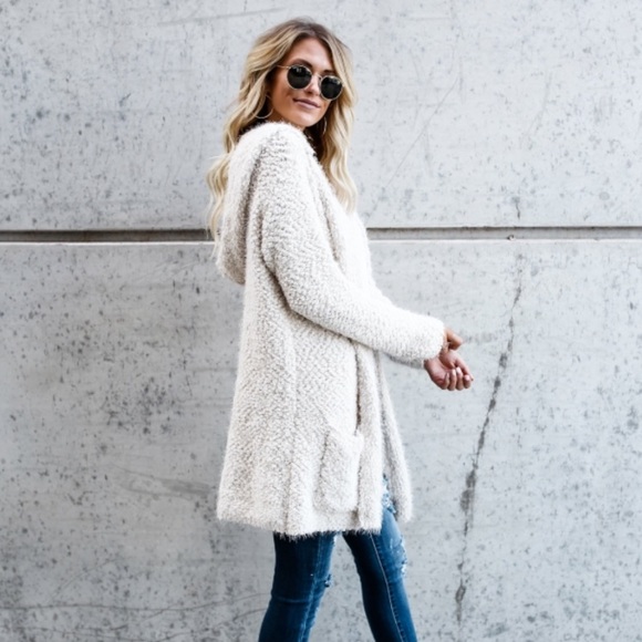 lovestitch Jackets & Blazers - VICI - Little Lamb Hooded Cardigan